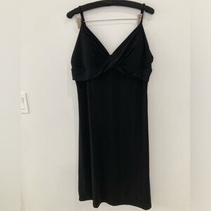 Black Twist Bust Dress